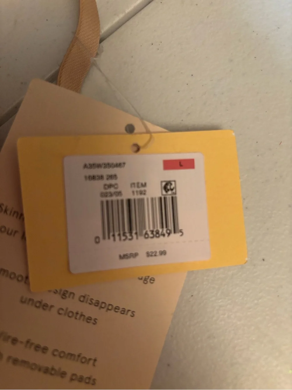 NWT True & Co. True Everybody Wireless Comfort Bra – Nude – Size Large